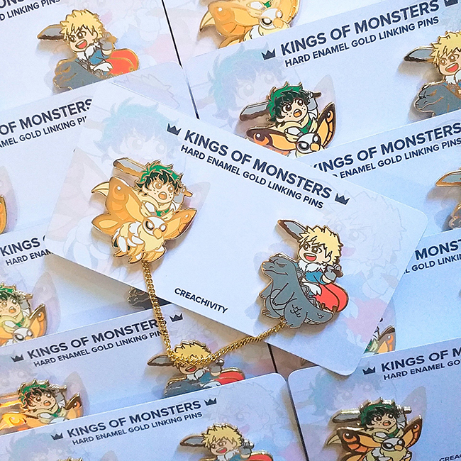 〘RESTOCK PREORDER〙My Hero Academia BakuDeku Kings of Monsters Enamel Pins