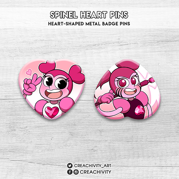 〘ON-HAND〙Steven Universe Spinel Heart Pins