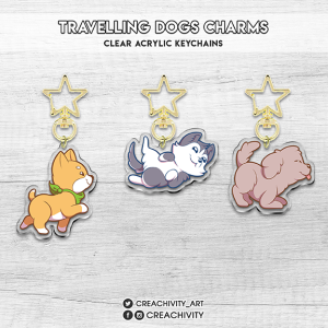 〘BACK-ORDER〙TRAVELLING DOGS CHARMS