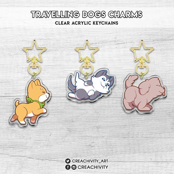 〘BACK-ORDER〙TRAVELLING DOGS CHARMS