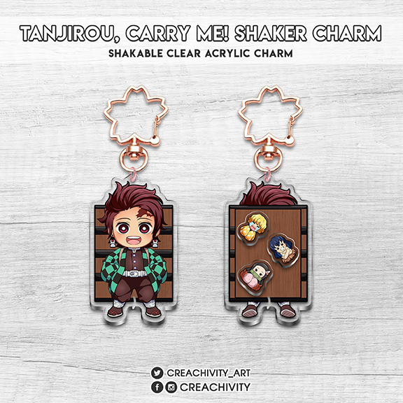 〘PRE-ORDER〙Tanjirou, Carry Me! Kimetsu no Yaiba Shaker Charm
