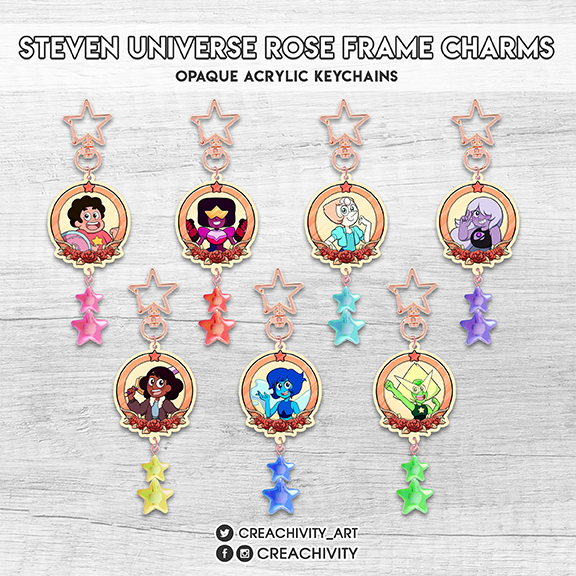 〘PRE-ORDER〙Steven Universe Rose Frame Charms