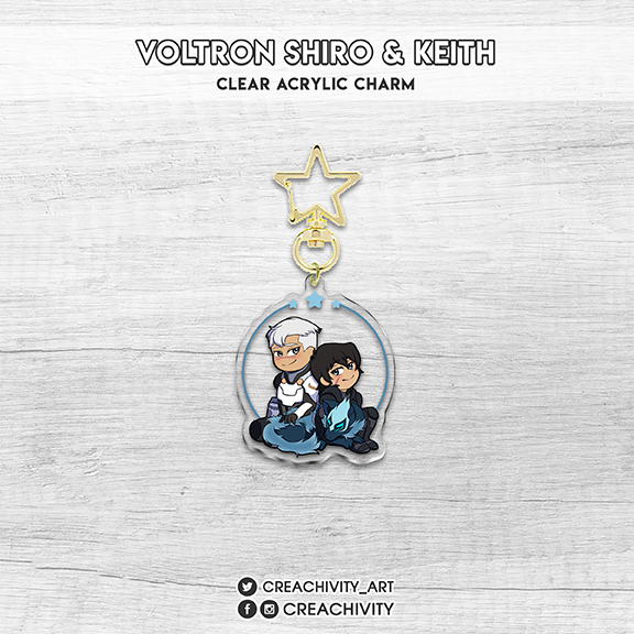 〘ON-HAND〙Voltron Shiro & Keith Acrylic Charm