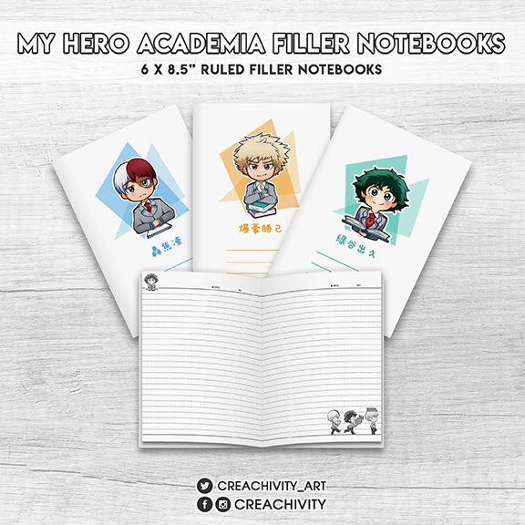 〘ON-HAND〙Boku no Hero Academia Filler Notebooks