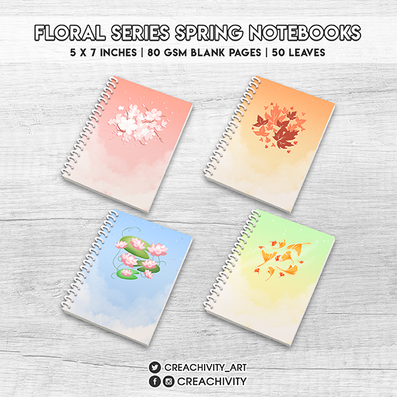 〘ON-HAND〙Floral Series Spring Notebook