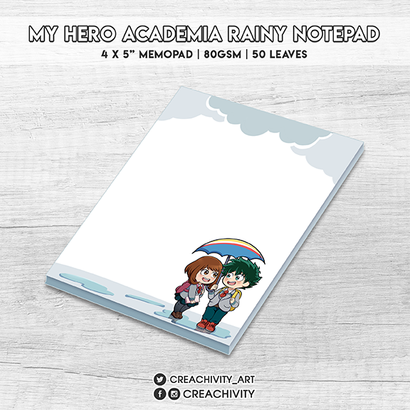 〘ON-HAND〙My Hero Academia Rainy Day Notepad