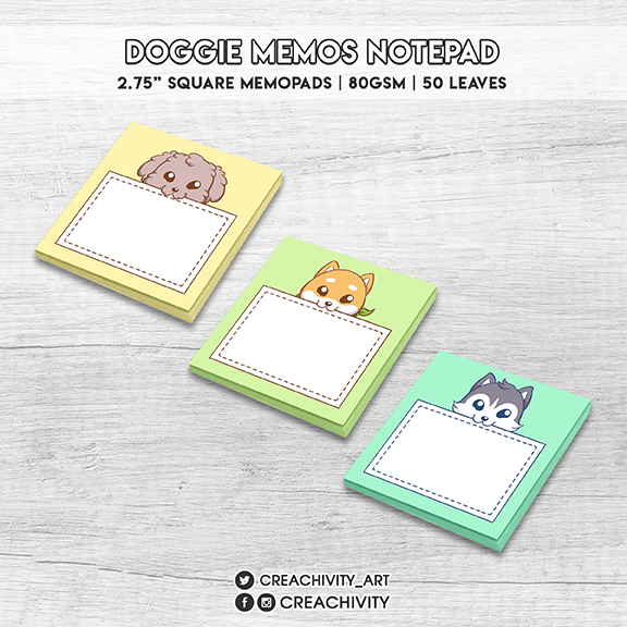〘ON-HAND〙Dog Memos Mini Notepad