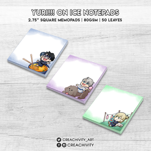 〘ON-HAND〙Yuri!!! On Ice Festival-themed Notepads