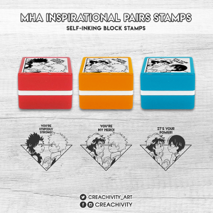 〘PRE-ORDER〙My Hero Academia Inspirational Pairs Self-Inking Stamps
