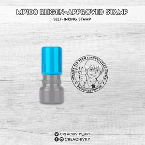 〘PRE-ORDER〙Mob Psycho 100 (MP100) Reigen-Approved Self-Inking Stamp
