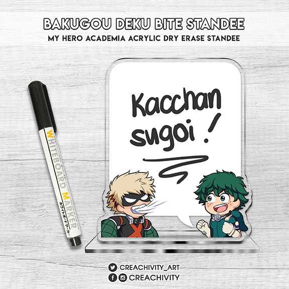 〘PRE-ORDER〙My Hero Academia BakuDeku BITE Dry Erase Whiteboard Standee