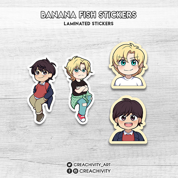 〘ON-HAND〙BANANA FISH STICKERS