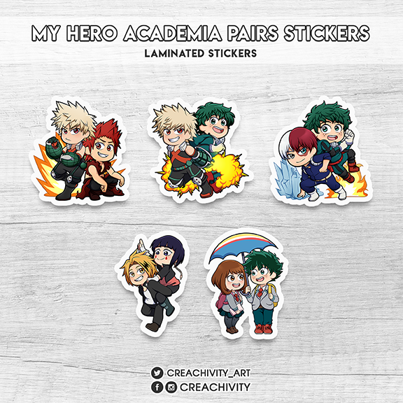 〘ON-HAND〙MY HERO ACADEMIA PAIRS STICKERS