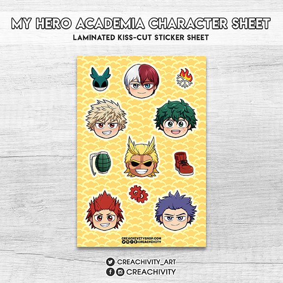 〘ON-HAND〙Boku no Hero Academia Hero Sticker Sheet