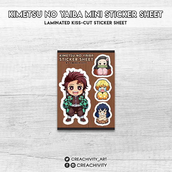 〘ON-HAND〙Kimetsu no Yaiba Mini Sticker Sheet