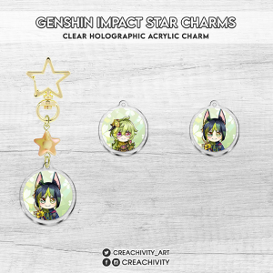 〘ON-HAND〙GENSHIN IMPACT: DENDRO CHARACTER STAR CHARMS / KEYCHAINS