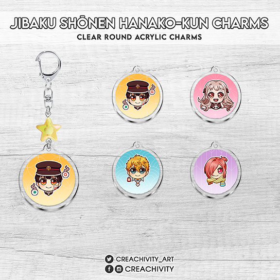 〘ON-HAND〙JIBAKU SHOUNEN HANAKO-KUN STAR CHARMS / KEYCHAINS