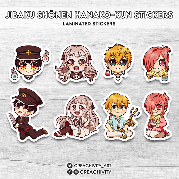 〘ON-HAND〙JIBAKU SHOUNEN HANAKO-KUN CHARACTER STICKERS