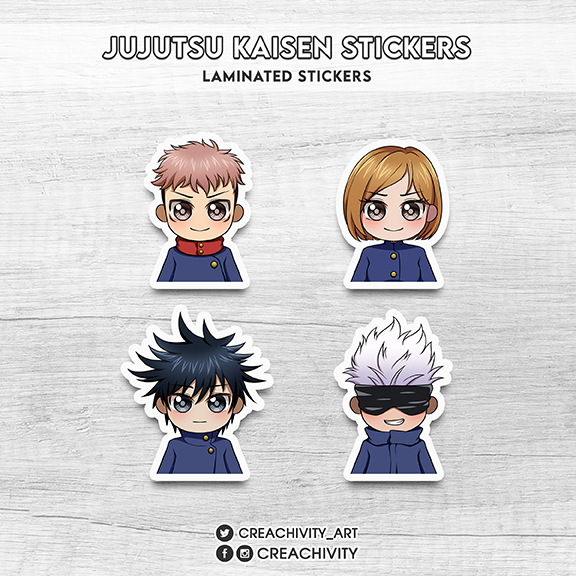 〘ON-HAND〙JUJUTSU KAISEN CHARACTER STICKERS