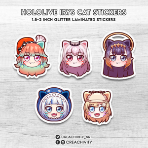 〘ON-HAND〙HOLOLIVE MYTH CAT STICKERS