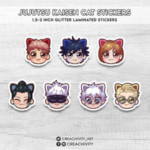 〘ON-HAND〙JUJUTSU KAISEN CAT STICKERS