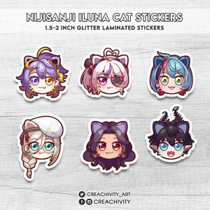 〘ON-HAND〙NIJISANJI ILUNA CAT STICKERS
