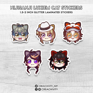 〘ON-HAND〙NIJISANJI LUXIEM CAT STICKERS