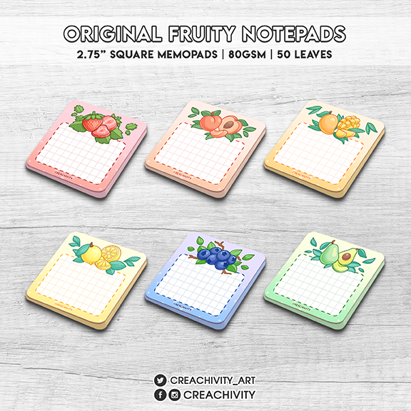 〘ON-HAND〙Original Fruity Notepads