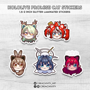〘ON-HAND〙HOLOLIVE PROMISE CAT STICKERS