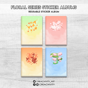 〘ON-HAND〙Floral Series Sticker Album