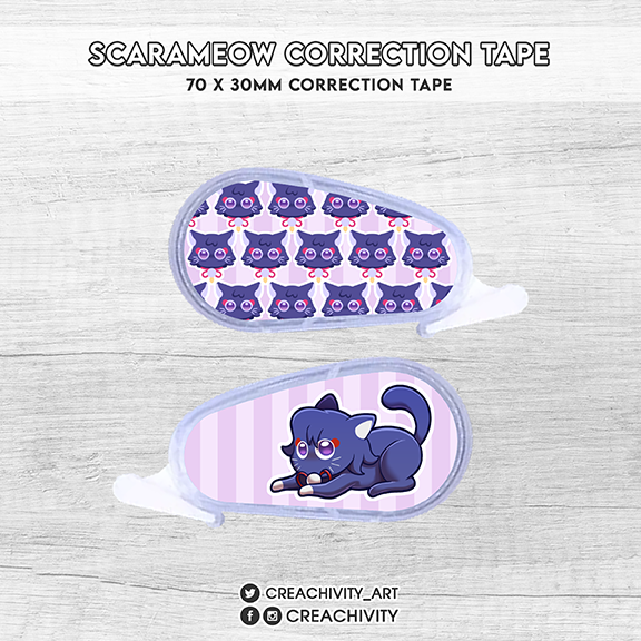 〘ON-HAND〙 SCARAMEOW CORRECTION TAPE