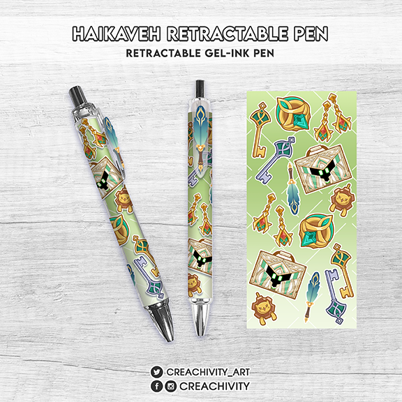 〘ON-HAND〙HAIKAVEH RETRACTABLE GEL-INK PEN