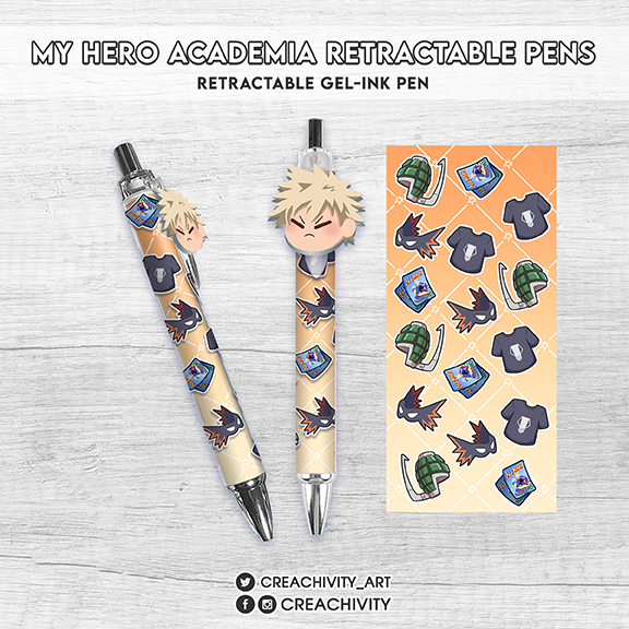 〘ON-HAND〙MHA KACCHAN RETRACTABLE GEL-INK PEN