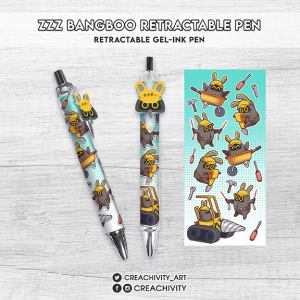 〘ON-HAND〙ZZZ BANGBOO SAFETY RETRACTABLE GEL-INK PEN
