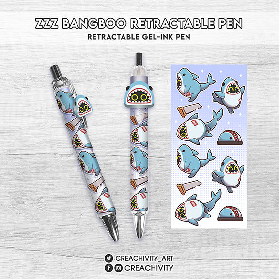 〘ON-HAND〙ZZZ BANGBOO SHARKBOO RETRACTABLE GEL-INK PEN