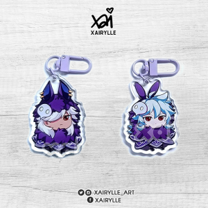 〘ON HAND〙 Genshin Impact Electro Acrylic Charms by Xairylle