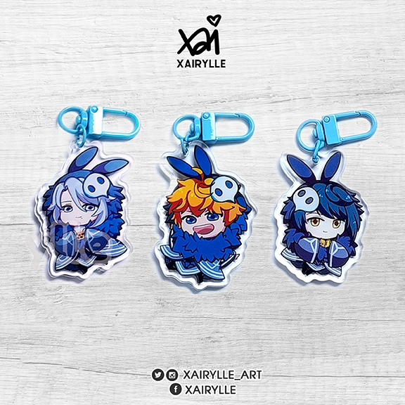 〘ON HAND〙 Genshin Impact Hydro Acrylic Charms by Xairylle