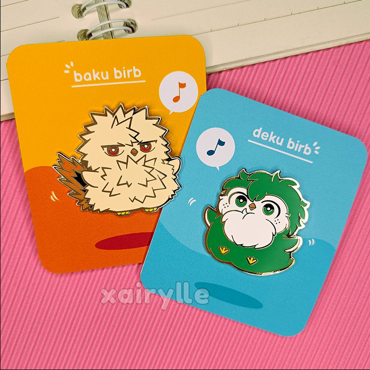 〘ON HAND〙 My Hero Academia Bird Enamel Pins by Xairylle