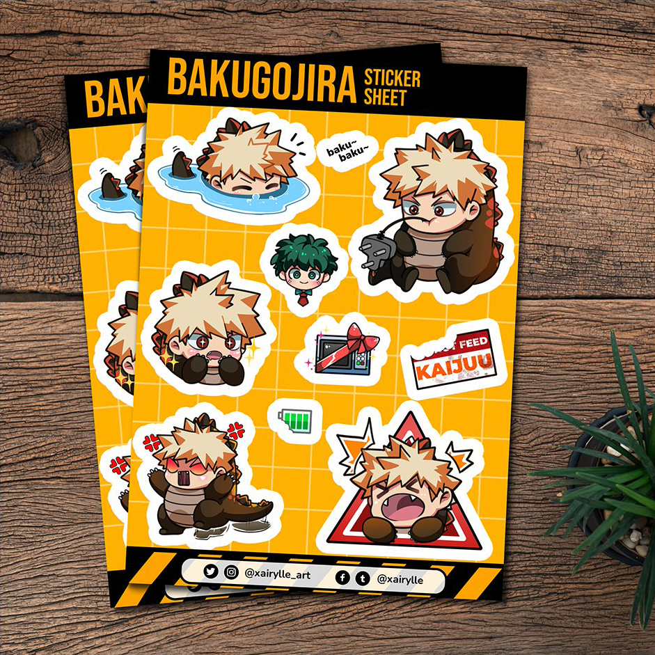 〘ON HAND〙 My Hero Academia Bakugojira Sticker Sheet by Xairylle