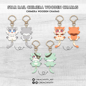 〘PRE-ORDER〙STAR RAIL CHIMERA WOODEN CHARMS / KEYCHAINS