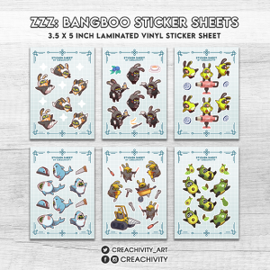 〘ON HAND〙ZZZ BANGBOO STICKER SHEETS