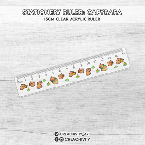〘ON-HAND〙 CAPYBARA STATIONERY RULER