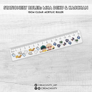 〘ON-HAND〙 MY HERO ACADEMIA DEKU BAKUGO STATIONERY RULER